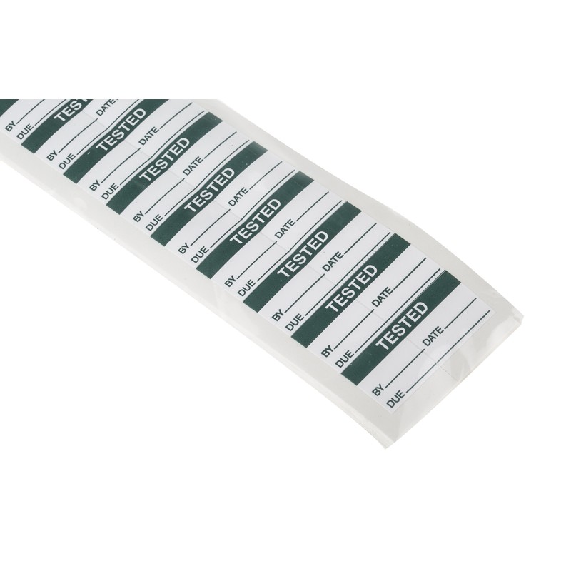 1 Bag of 140 - RS PRO Adhesive Pre-Printed Adhesive Label-Tested-. Quantity: 140