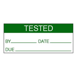 1 Bag of 140 - RS PRO Adhesive Pre-Printed Adhesive Label-Tested-. Quantity: 140