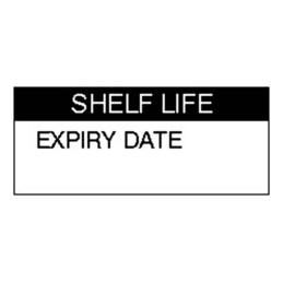 1 Bag of 140 - RS PRO Adhesive Pre-Printed Adhesive Label-Shelf Life-. Quantity: 140