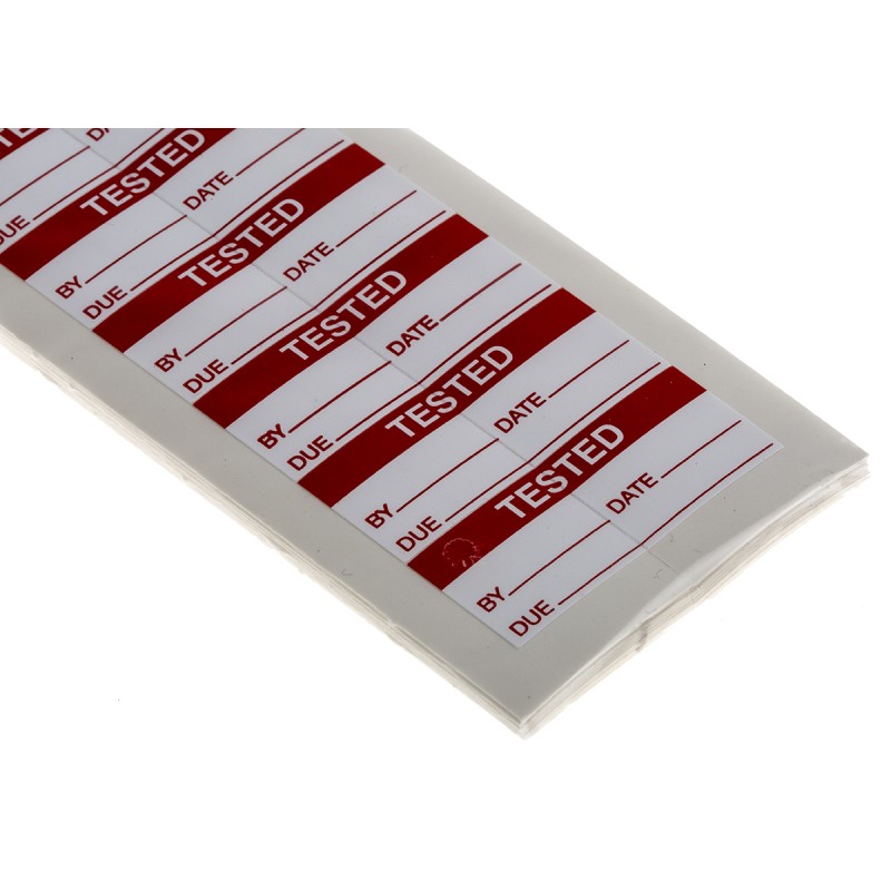 1 Bag of 140 - RS PRO Adhesive Pre-Printed Adhesive Label-Tested-. Quantity: 140