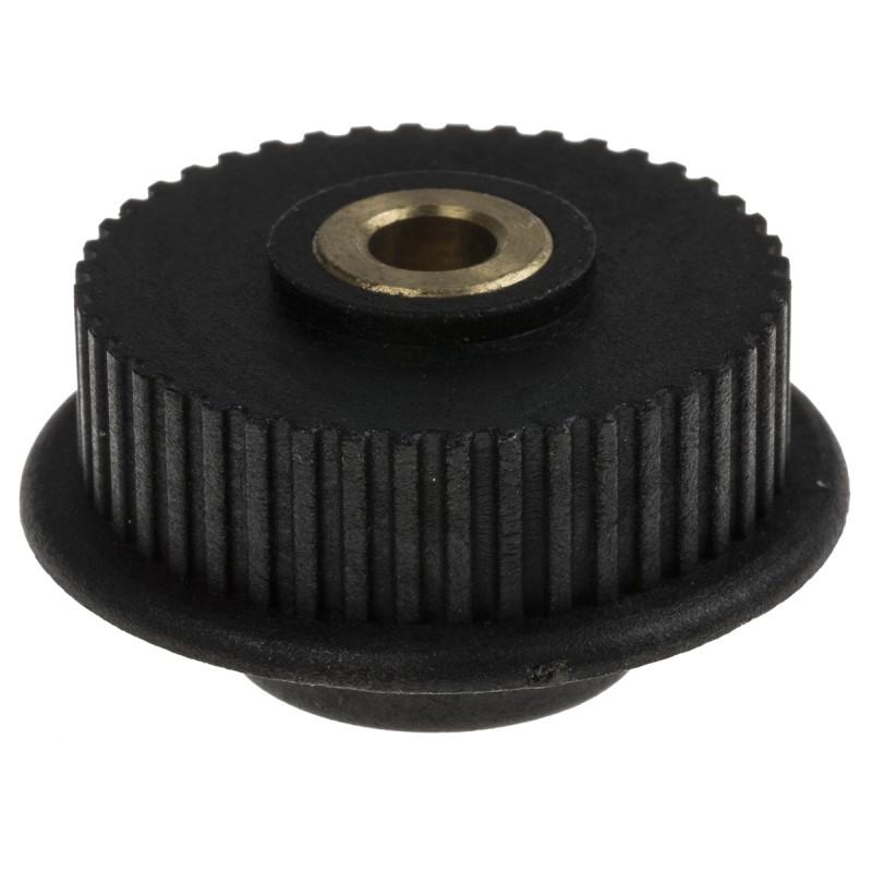 1 pcs - RS PRO Timing Belt Pulley, Brass, Glass Filled PC 6mm Belt Width x 2mm Pitch, 44 Tooth