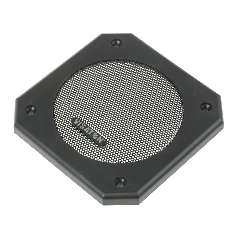1 pcs - Visaton Black Square Speaker Grill for 10 cm/4 in, 10 cm/8 in Speaker Size