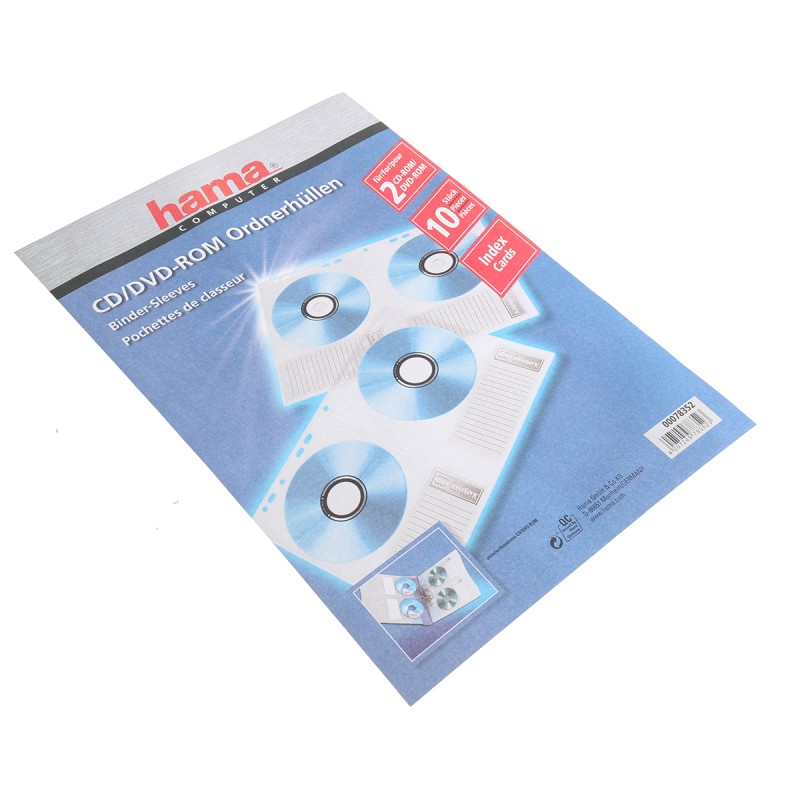10 pcs - Hama Clear CD Sleeves, Quantity10