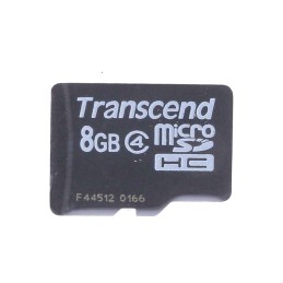 1 pcs - Transcend 8 GB MicroSDHC Micro SD Card, Class 4