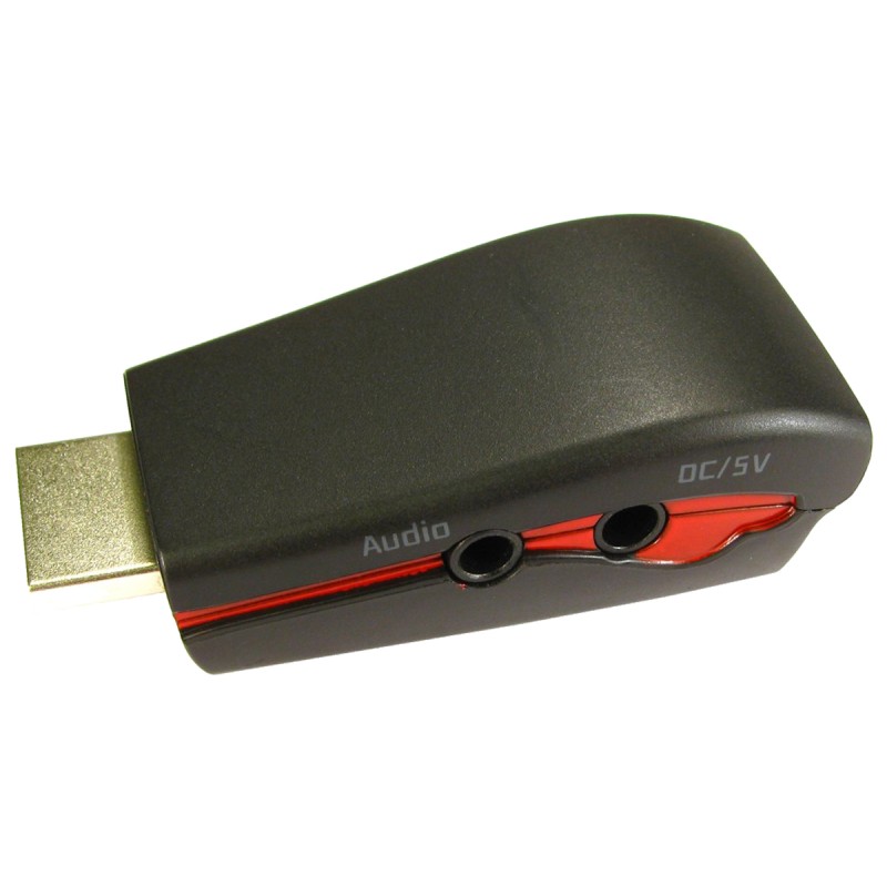 1 pcs - HDMI TO VGA & AUDIO CONVERTOR DONGLE