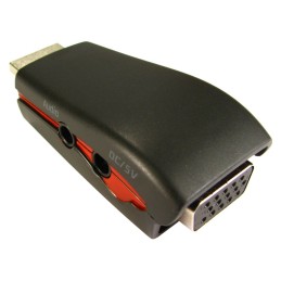 1 pcs - HDMI TO VGA & AUDIO CONVERTOR DONGLE