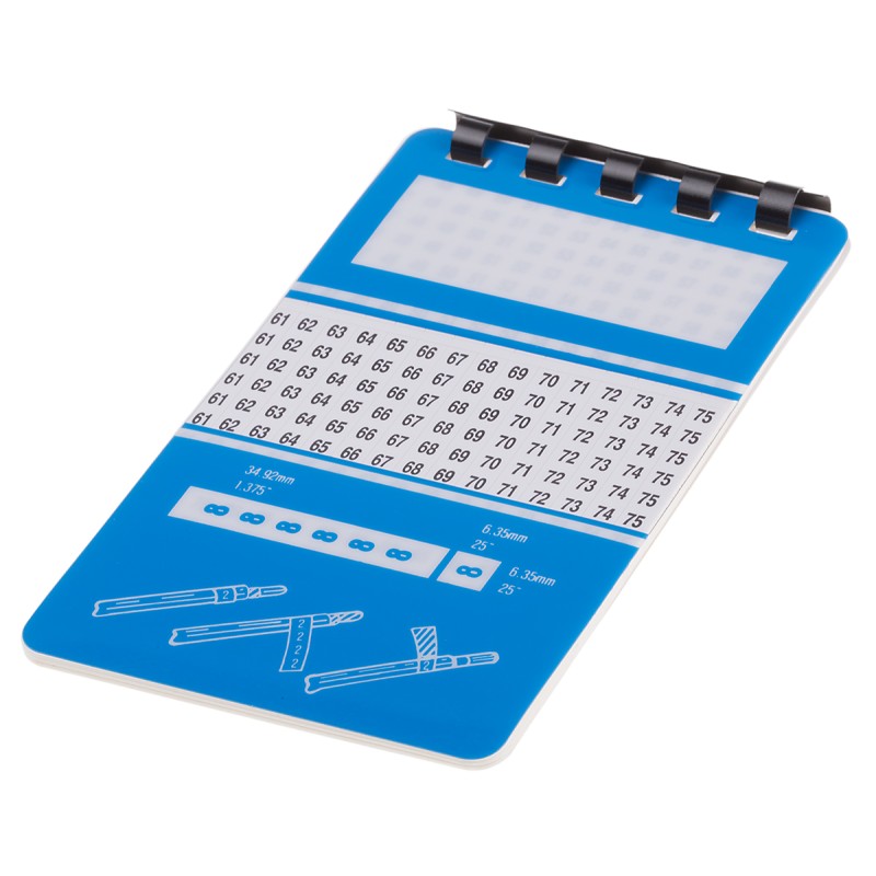 1 pcs - RS PRO Adhesive Cable Markers, Black on White, Pre-printed '46 - 90'