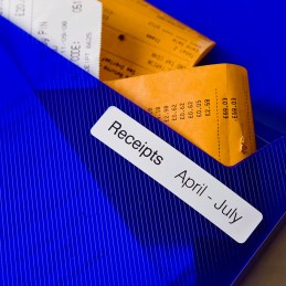 1 Box of 300 - Brother White Black Print Label Roll, 87mm Width, 17mm Height, 300Per Roll Qty