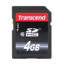 1 pcs - Transcend 4 GB SDHC SD Card, Class 10