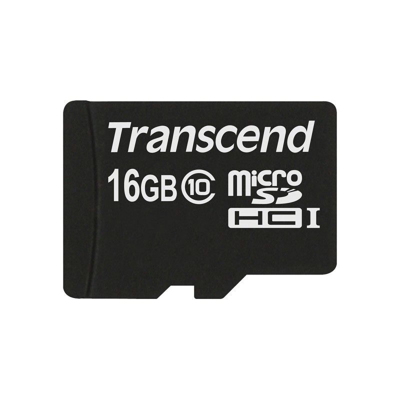 1 pcs - Transcend 16 GB MicroSD Micro SD Card, Class 10