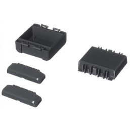 1 pcs - Bopla Bocube Series Graphite Grey ABS Enclosure, IP66, IP68, Graphite Grey Lid, 89 x 80 x 47mm