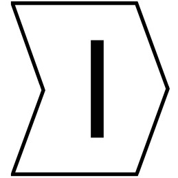 1 Reel of 1000 - HellermannTyton HGDC Slide On Cable Markers, Black on White, Pre-printed 'I', 1 - 3mm Cable