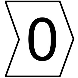 1 Reel of 1000 - HellermannTyton HGDC Slide On Cable Markers, Black on White, Pre-printed '0', 1 - 3mm Cable