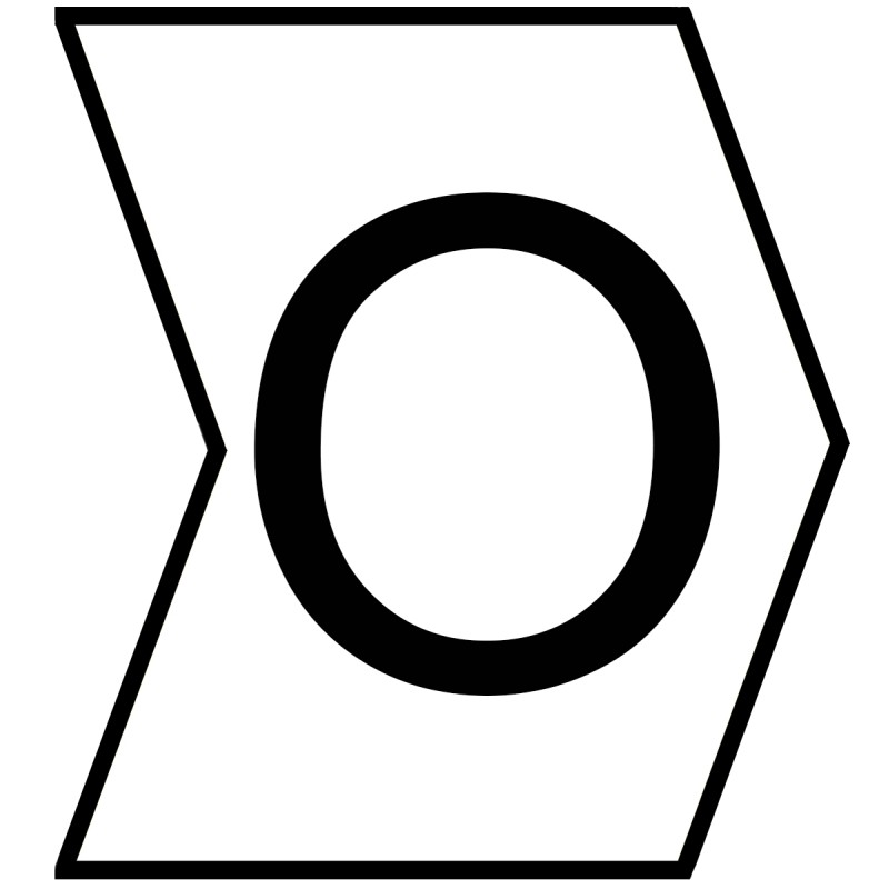 1 Reel of 1000 - HellermannTyton HGDC Slide On Cable Markers, Black on White, Pre-printed 'O', 1 - 3mm Cable