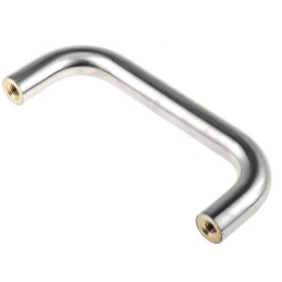 1 pcs - RS PRO Satin Natural Stainless Steel Handle 19 mm Height, 150mm Length
