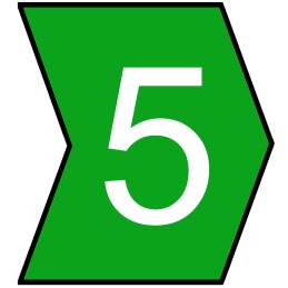 1 Reel of 1000 - HellermannTyton Helagrip Slide On Cable Markers, White on Green, Pre-printed '5', 2 - 5mm Cable