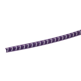 1 Reel of 1000 - HellermannTyton Helagrip Slide On Cable Markers, White on Violet, Pre-printed '7', 2 - 5mm Cable
