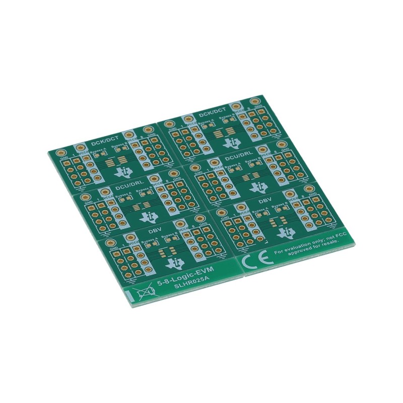 1 pcs - Texas Instruments 5-8-LOGIC-EVM Printed Circuit Board for use with 8 pin DCK, DBV Packages, DCT, DCU, DRL
