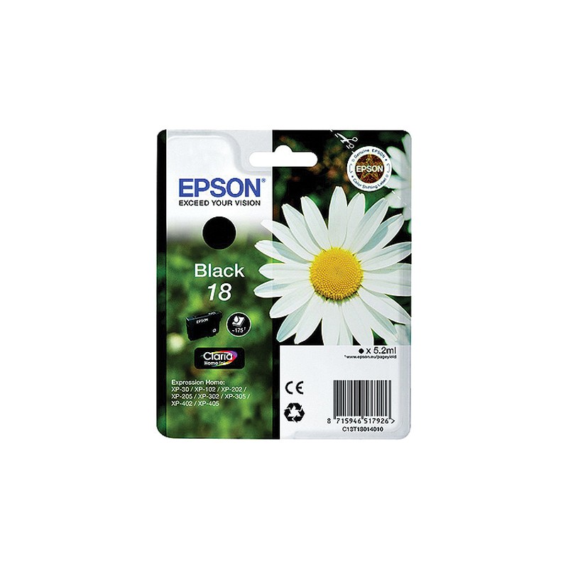 1 pcs - Epson 18 Black Ink Cartridge