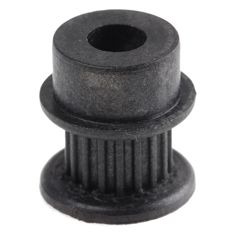 1 pcs - RS PRO Timing Belt Pulley, Glass Filled PC 6mm Belt Width x 2mm Pitch, 18 Tooth