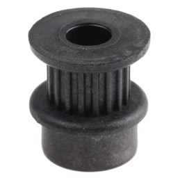 1 pcs - RS PRO Timing Belt Pulley, Glass Filled PC 6mm Belt Width x 2mm Pitch, 18 Tooth