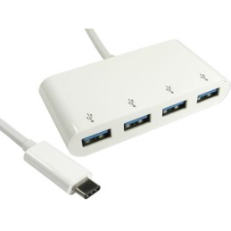 1 pcs - RS PRO 4 Port USB 3.1 USB C Hub, USB Powered