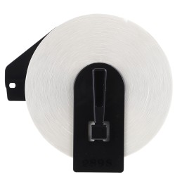 1 Box of 400 - Brother White Black Print Label Roll, 90mm Width, 29mm Height, 400Per Roll Qty