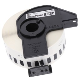 1 pcs - Brother White Black Print Label Roll, 29mm Width, 1 Roll Qty