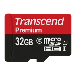 1 pcs - Transcend 32 GB MicroSDHC Micro SD Card, Class 10, UHS-1 U1