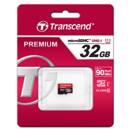 1 pcs - Transcend 32 GB MicroSDHC Micro SD Card, Class 10, UHS-1 U1