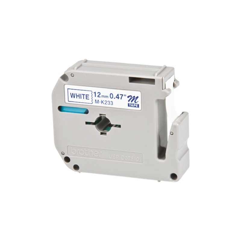 1 pcs - Brother Blue on White Label Printer Tape, 8 m Length, 12 mm Width