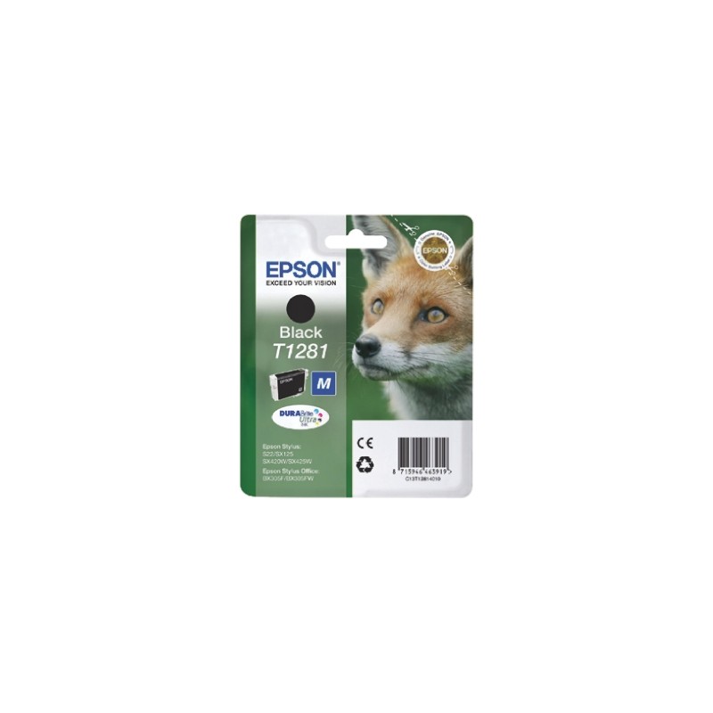 1 pcs - Epson T1281 Black Ink Cartridge