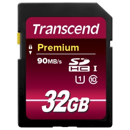 1 pcs - Transcend 32 GB SDHC SD Card, Class 10