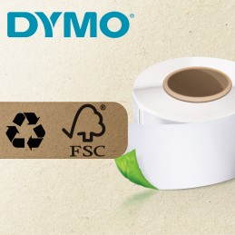 1 pcs - Dymo White Black Print Label Roll, 51mm Width, 19mm Height, 500Per Roll Qty