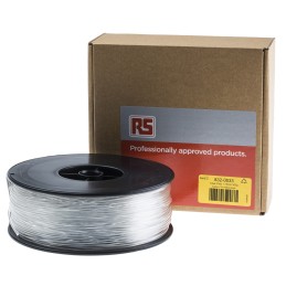 1 pcs - RS PRO 1.75mm Transparent GLASSBEND 3D Printer Filament, 300g