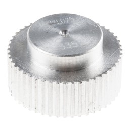 1 pcs - RS PRO Timing Belt Pulley, Aluminium 6.4mm Belt Width x 2mm Pitch, 48 Tooth