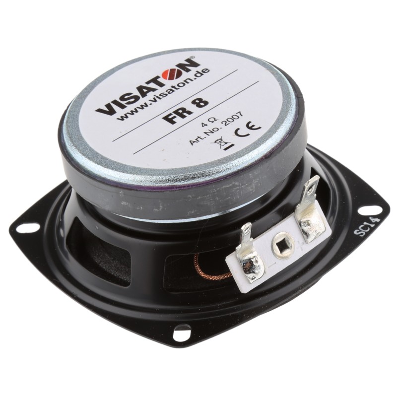 1 pcs - Visaton 80mm dia 10W nom Full Range Speaker Driver, 4Ω, 130 Hz - 20 kHz