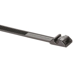 1 Box of 100 - HellermannTyton Cable Tie, 180mm x 9 mm, Black PA 11, Pk-100