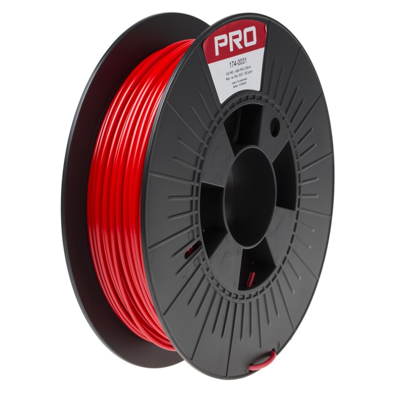 1 pcs - RS PRO 2.85mm Red ABS-X 3D Printer Filament, 500g