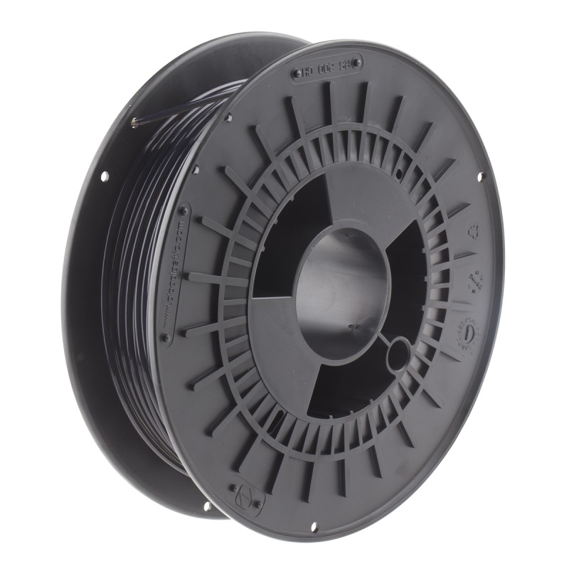 1 pcs - RS PRO 2.85mm Black/Transparent PET-G 3D Printer Filament, 500g