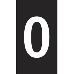 1 Bag of 200 - HellermannTyton WIC0 Snap On Cable Markers, Blue, Pre-printed '0', 0.8 - 2.2 Cable