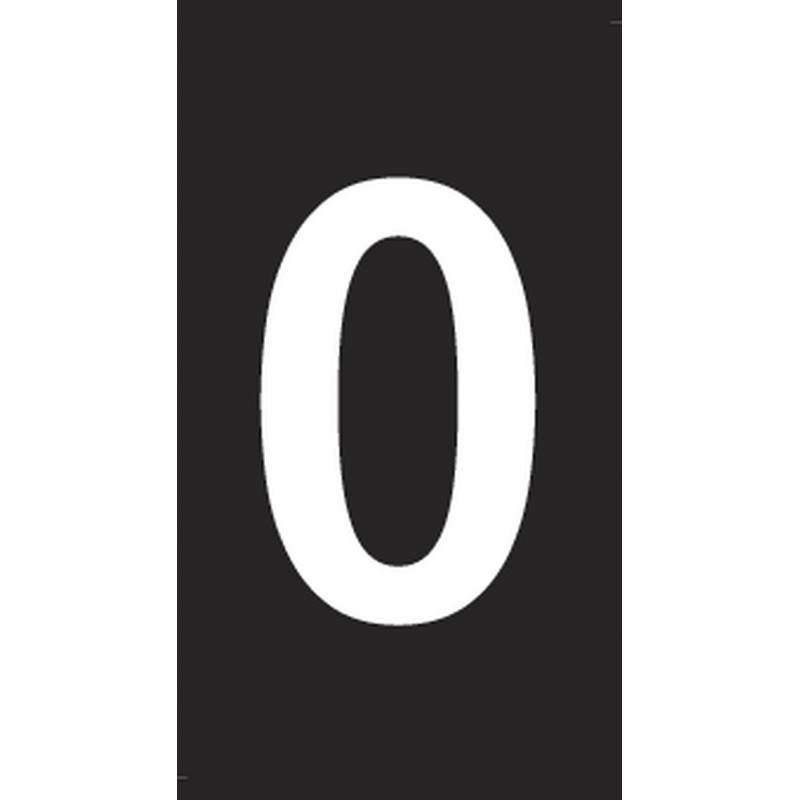 1 Bag of 200 - HellermannTyton WIC0 Snap On Cable Markers, Blue, Pre-printed '0', 0.8 - 2.2 Cable