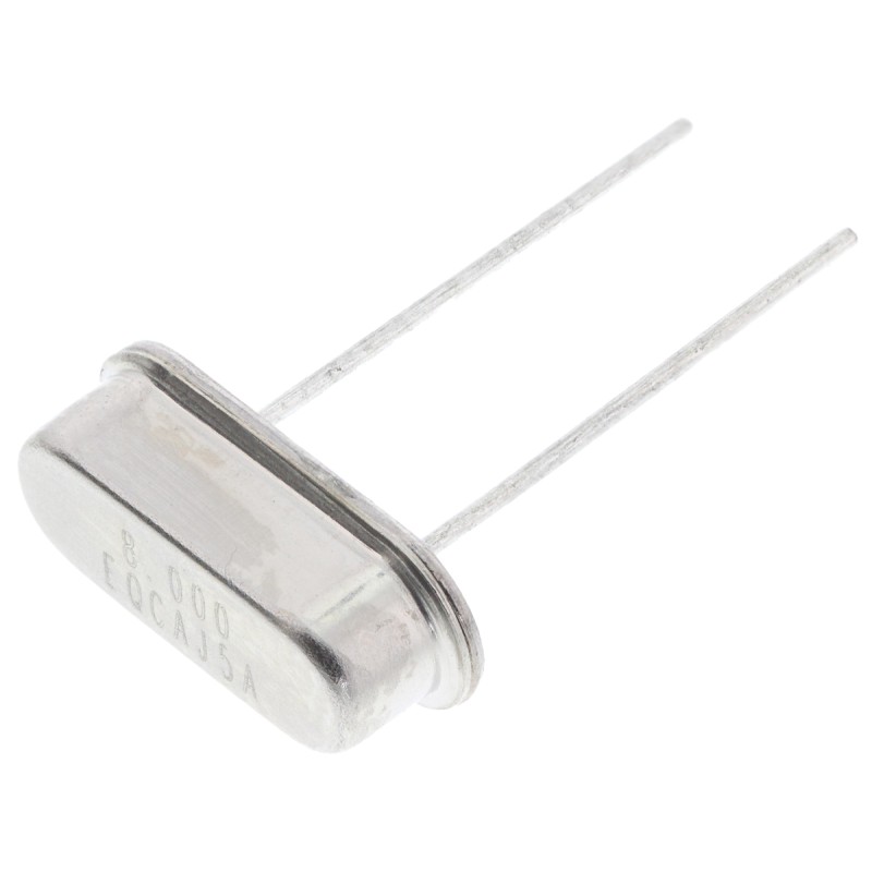 50 pcs - Euroquartz 8MHz Crystal ±30ppm HC-49-4H 2-Pin 10.77 x 4.34 x 3.5mm
