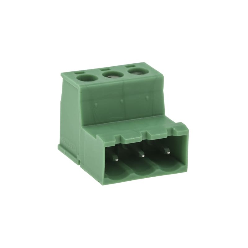 5 pcs - Phoenix Contact 5.08mm Pitch 3 Way Pluggable Terminal Block, Inverted Plug, Cable Mount, Screw Termination