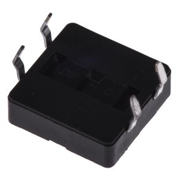 10 pcs - Red Plunger Tactile Switch, SPST 50 mA @ 12 V dc 3mm