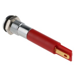 1 pcs - RS PRO Red Panel Mount Indicator, 220V ac, 8mm Mounting Hole Size, IP67