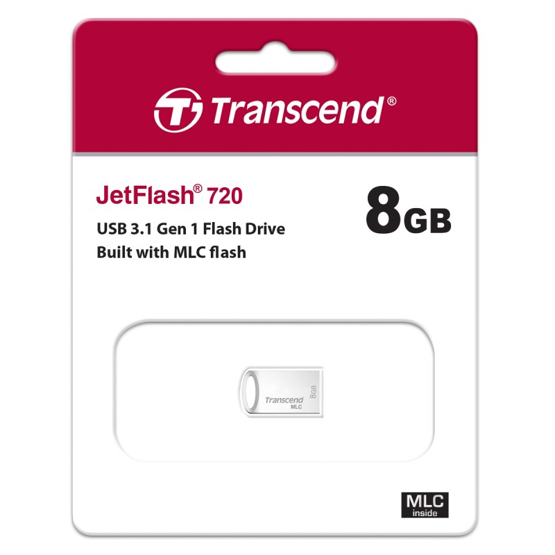 1 pcs - Transcend JetFlash 720 8 GB USB 3.1 USB Stick