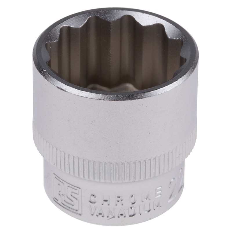 1 pcs - RS PRO 3/8 in Drive 22mm Standard Socket, 12 point
