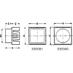 10 pcs - C & K Grey Push Button Cap for Use with KSA Series Switch