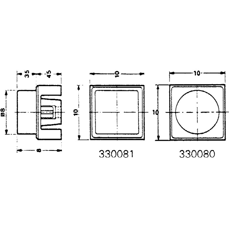 10 pcs - C & K Grey Push Button Cap for Use with KSA Series Switch